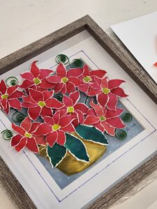 Ann Woods Torn paper floral