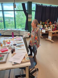 Ann Woods Torn Paper workshop