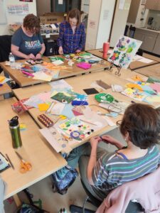 Ann Woods Torn Paper workshop