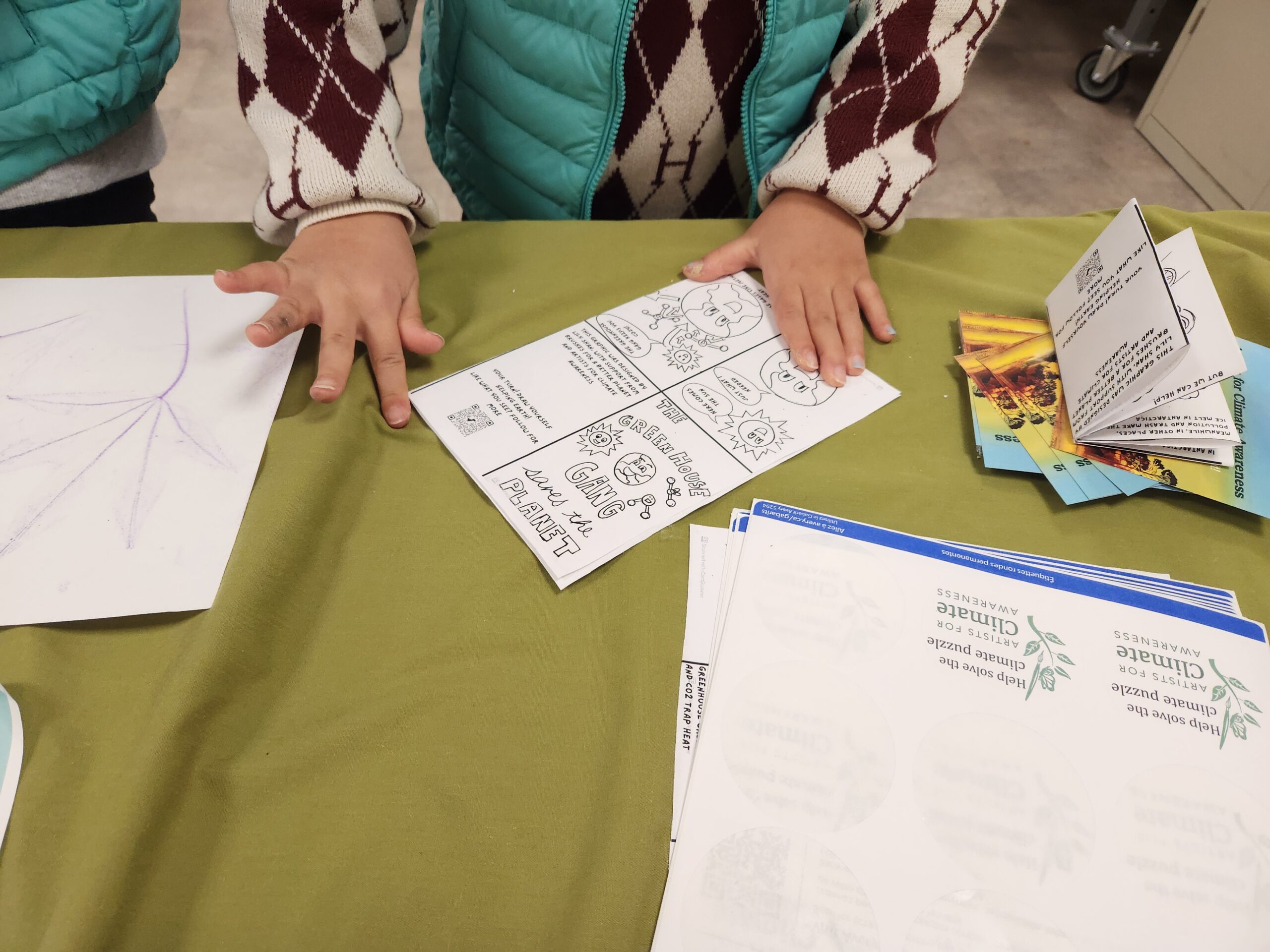 comic book made by children at IU Science Fest 2025