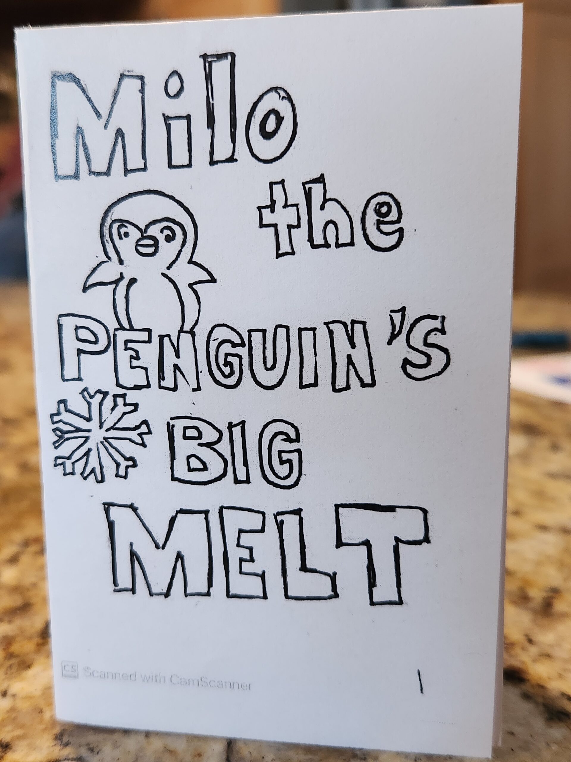 comic book made by children at IU Science Fest 2025