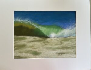 painting of an ocean wave