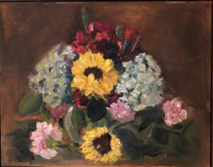 Painting of summer flowers