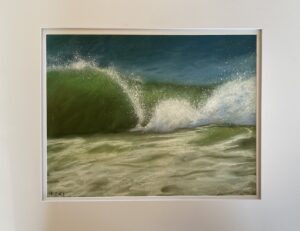 painting of an ocean wave